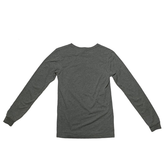 BELLA CANVAS WOMENS GRAY LONG SLEEVE LET IT SNOW SNOWMAN CHRISTMAS SHIRT SMALL - Picture 4 of 4